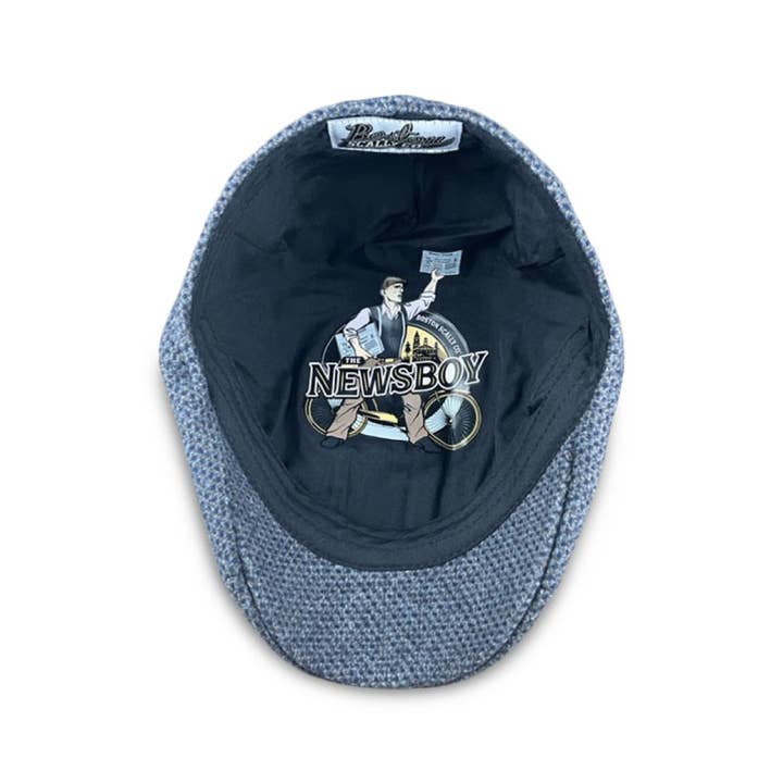 Boston Scally – wholesale News boy/school boy hat – Unisex – The Newsboy Boston Scally Cap - Blue3