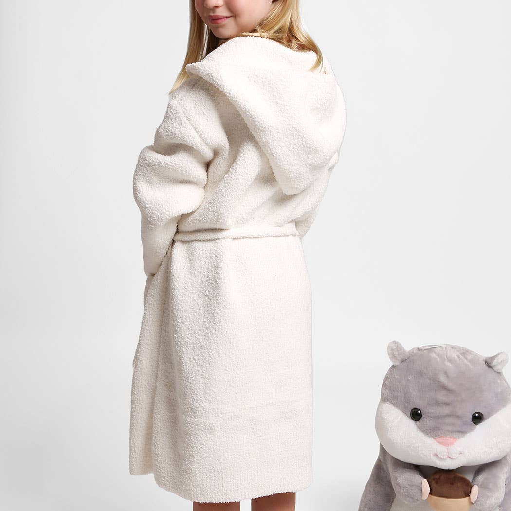 Fashion City - Vente Peignoir – enfant - Peignoir à capuche doux et luxueux pour enfants avec poche16