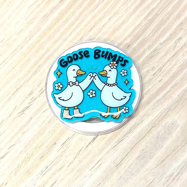 Kailex Boutique Wholesale - Wholesale Phone Grip - Goose Bumps Blue Adhesive/Magnetic E-Reader/Phone Grip1