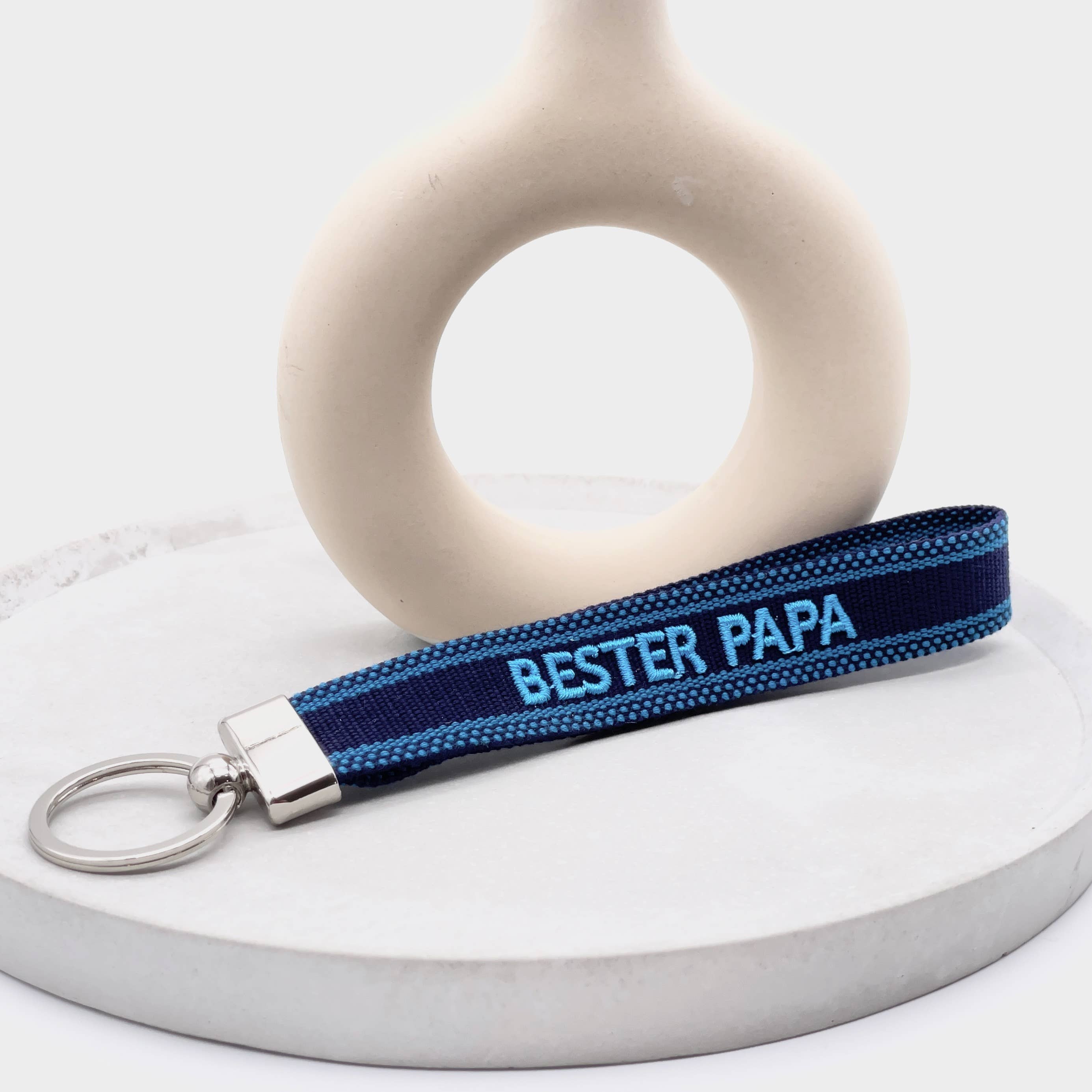 Parsley & Pepper – Engroshandel Nøglering - Herre – BEDSTE DAD vævet broderet nøglering nøglering1