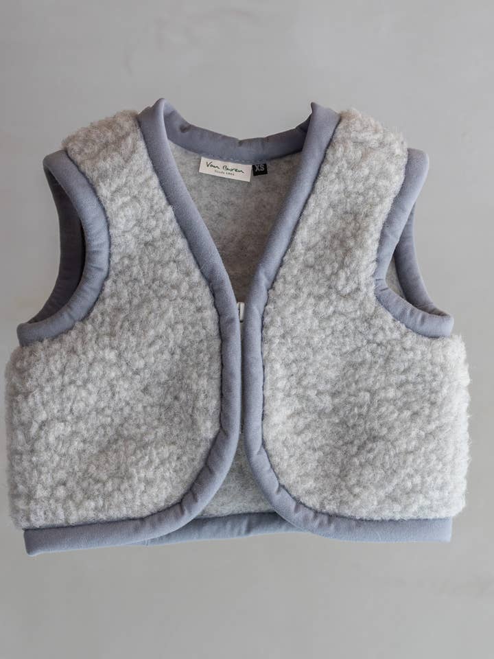 Van Buren - Wholesale Outerwear Vest - Kids - Wool baby bodywarmer Nilo - XS / 74-92 - 3 colors5