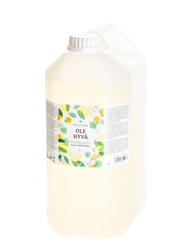 Gel de ducha Cloudberry, bote de 5000 ml para venta al por mayor de Ole Hyvä Metsä