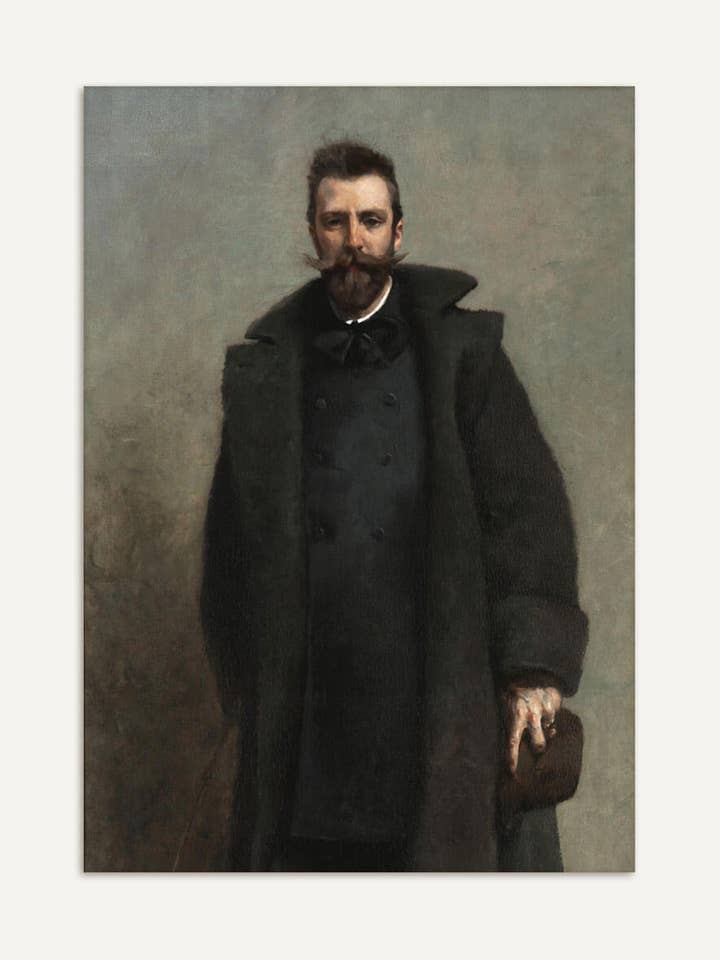 William – Moody Vintage Porträt Poster für den Großhandel von Modern Antique Prints