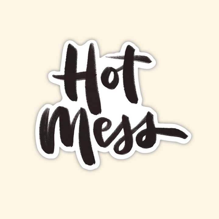 'Hot Mess' Sticker for wholesale by Studio G