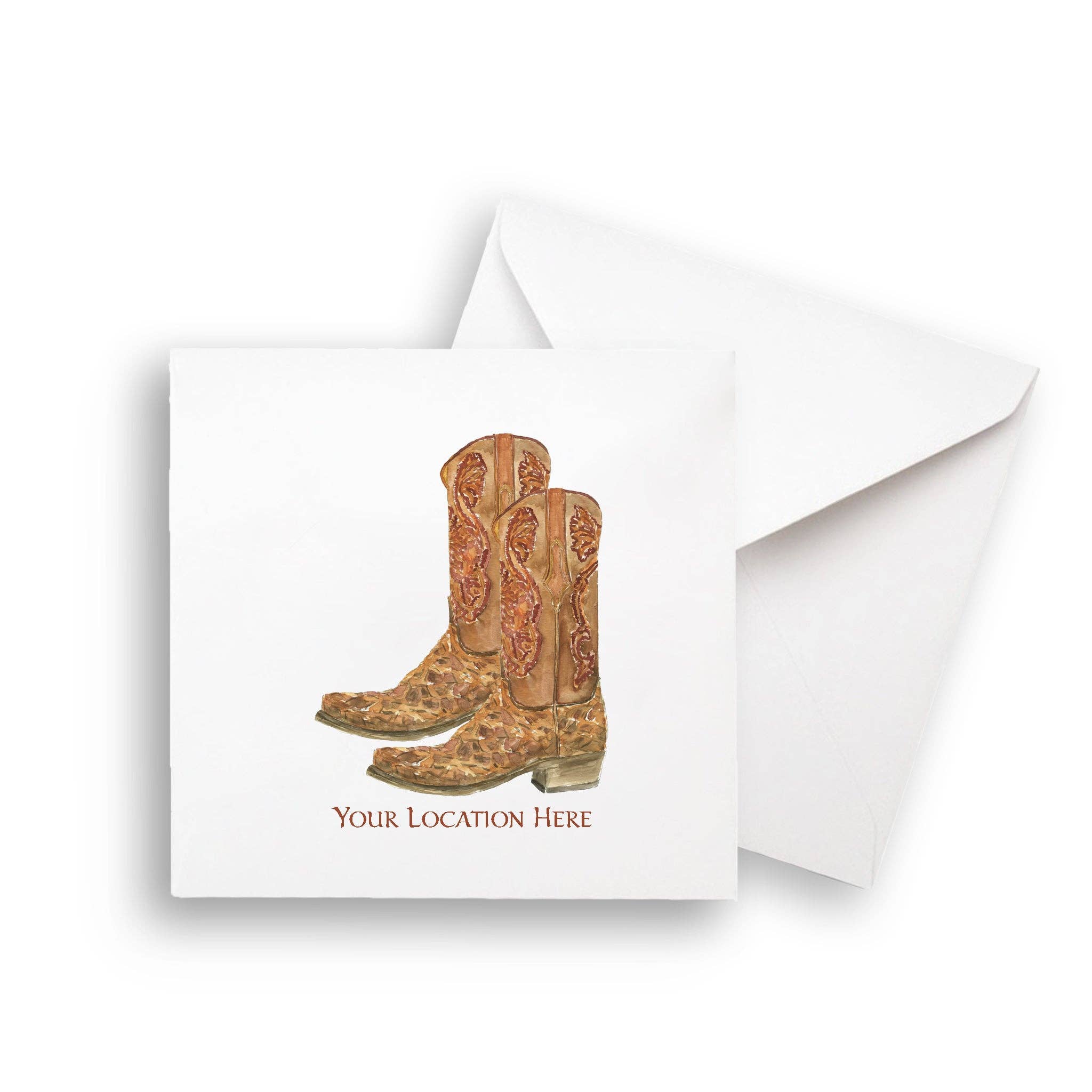 French Graffiti – Engroshandel Viskestykke – Brune cowboystøvler med placering5