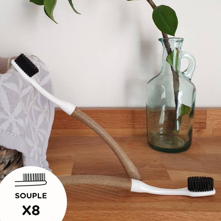 Edith Lin Zahnbürste mit austauschbarem Kopf für den Großhandel von Bioseptyl-1845-Empreinte