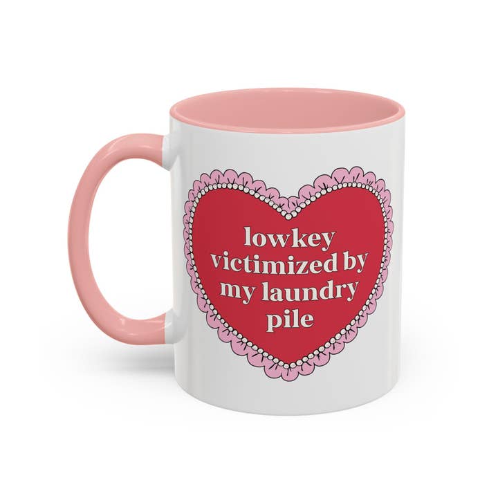 Lowkey Victimized by My Laundry Pile Coffee Mug for wholesale by Opal and June