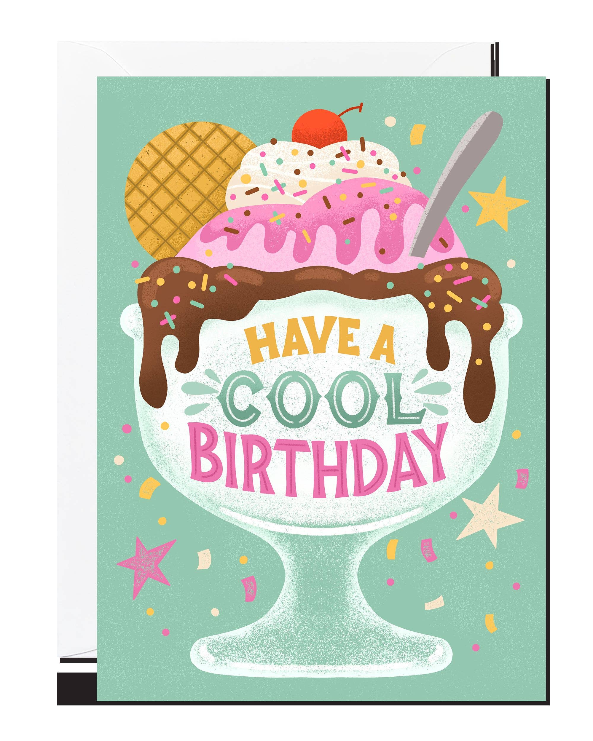 Notes & Queries, Inc. - Wholesale Birthday Card - BIRTHDAY ICE CREAM GREETING CARD RICICLE0