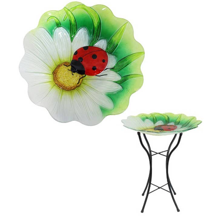46x46cm Ladybug Flower Bird Feeder for wholesale by Cubby House by Malmar