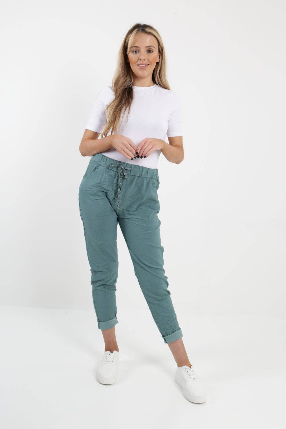 Miss Bold – Großhandel Hose – Damen – Einfarbige Zauberhose für Damen, italienisch, mehrfarbig53