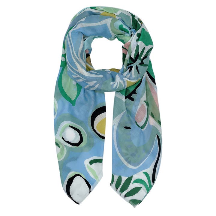 Fashion City – wholesale Halsduk - Dam – Tropisk blommig print halsduk4