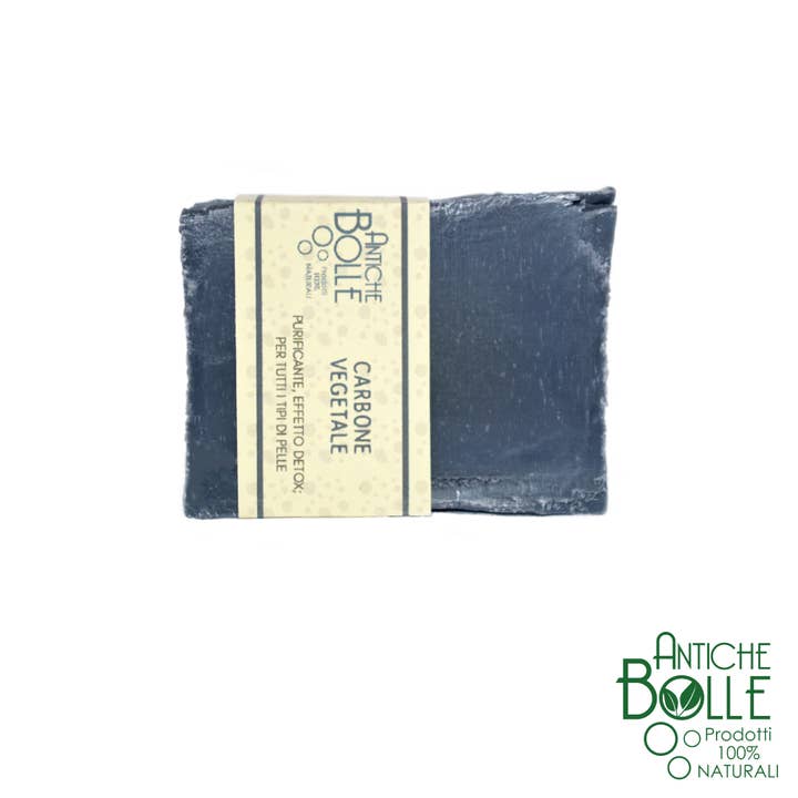 Antiche Bolle – wholesale Bar Soap – natural soap with vegetable charcoal