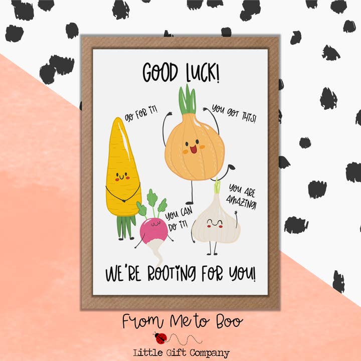 Rooting For You Card - Pun Card for wholesale by From Me to Boo