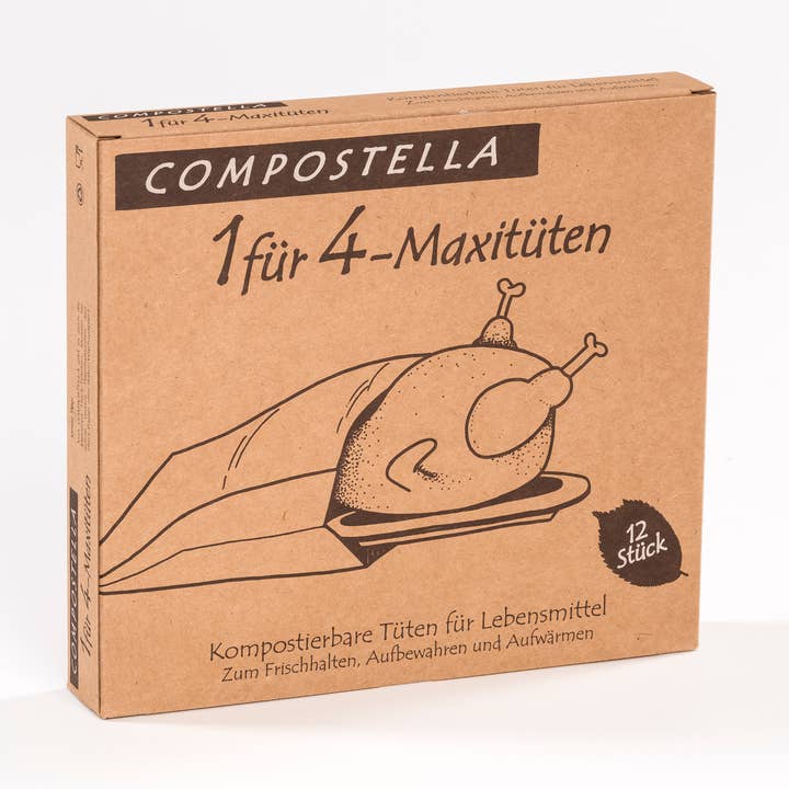 Compostella - Wholesale Food Storage Wrap/Bag - 1 for 4 Paper Bags Maxi - Compostella0