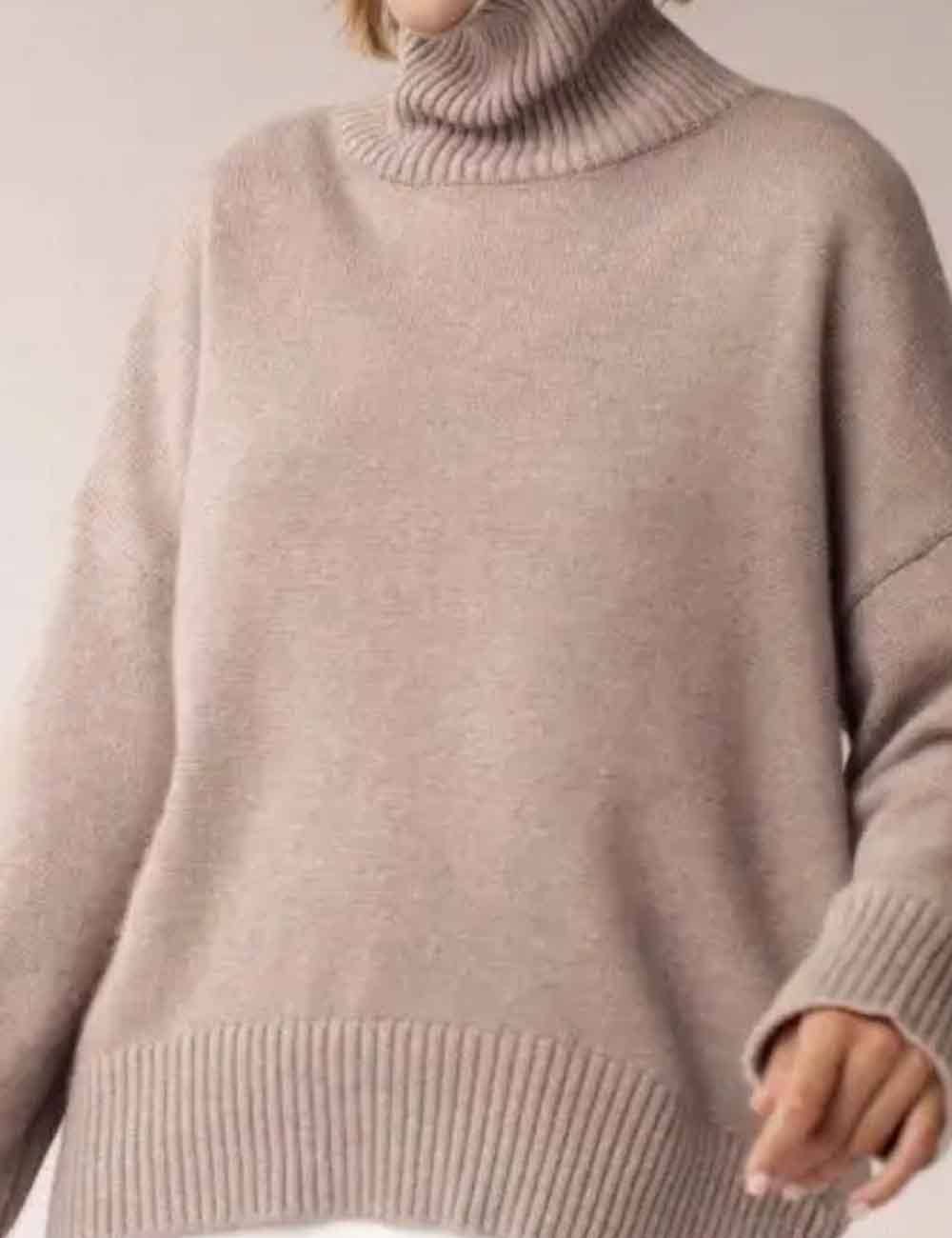 Sweetkama - Wholesale Knit Sweater - Women's - Ladies Solid Color Turthleneck Long Sleeves Knit Sweater14