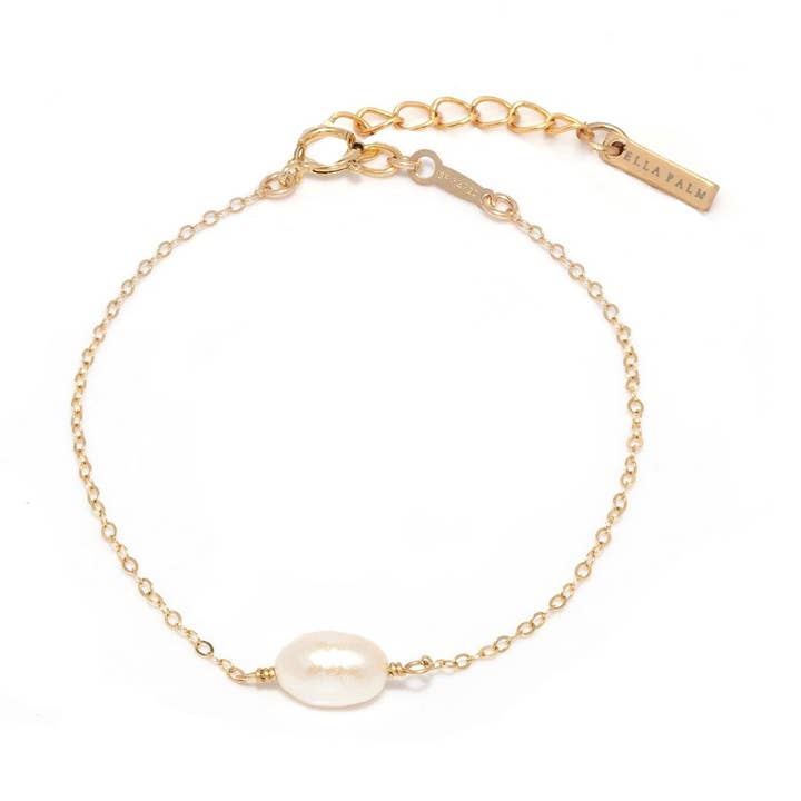 Cami Pearl 14k Gold Bracelet for wholesale by Ella Palm