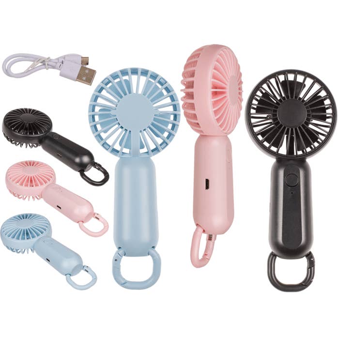 Out of the blue KG - Wholesale Handheld Electric Fan - Mini-USB- Fan, approx. 6 x 15 cm, 3 colors ass.,