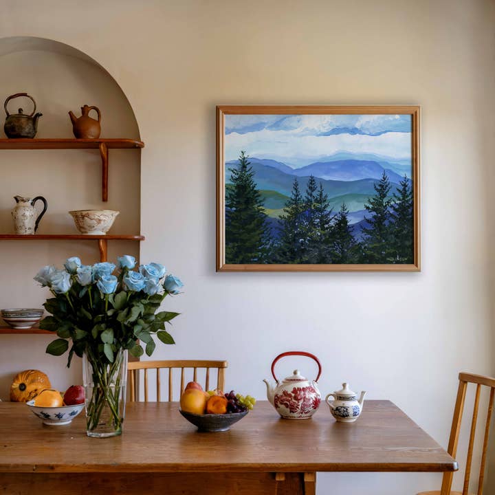 MARISAMADE - Wholesale Art Print - Blue Ridge Mountain Treeline Art Print 3