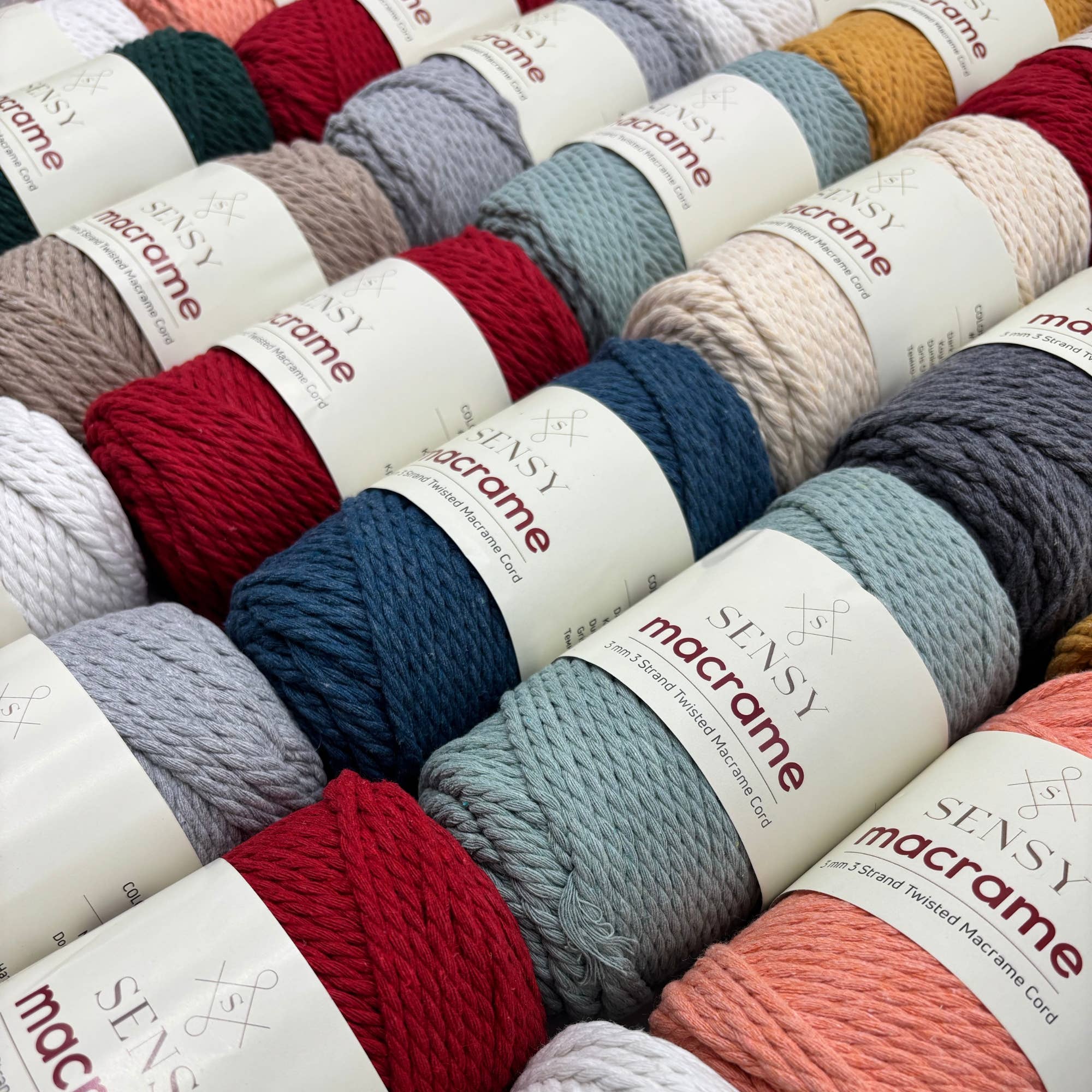 Sensy - Wholesale Yarn - Sensy Premium 3mm - 100% Cotton 3 Strand Twisted Macrame9