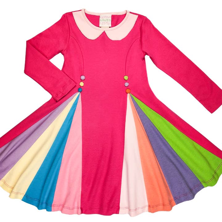 GIRL-School Rainbow Dress-Cabaret for wholesale by Lemon Loves Lime