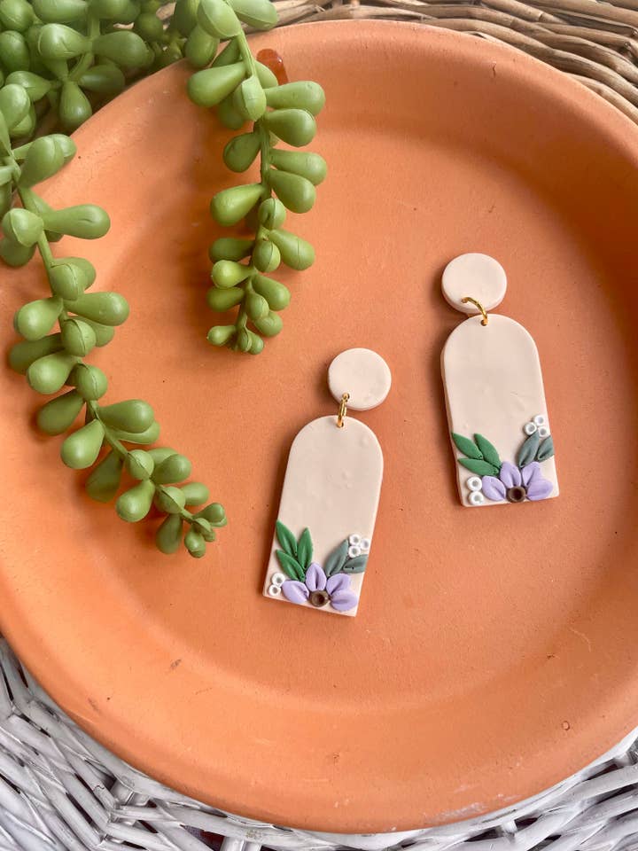 The Galway Dangles - Lavanda floral para venta al por mayor de sammijean.clay