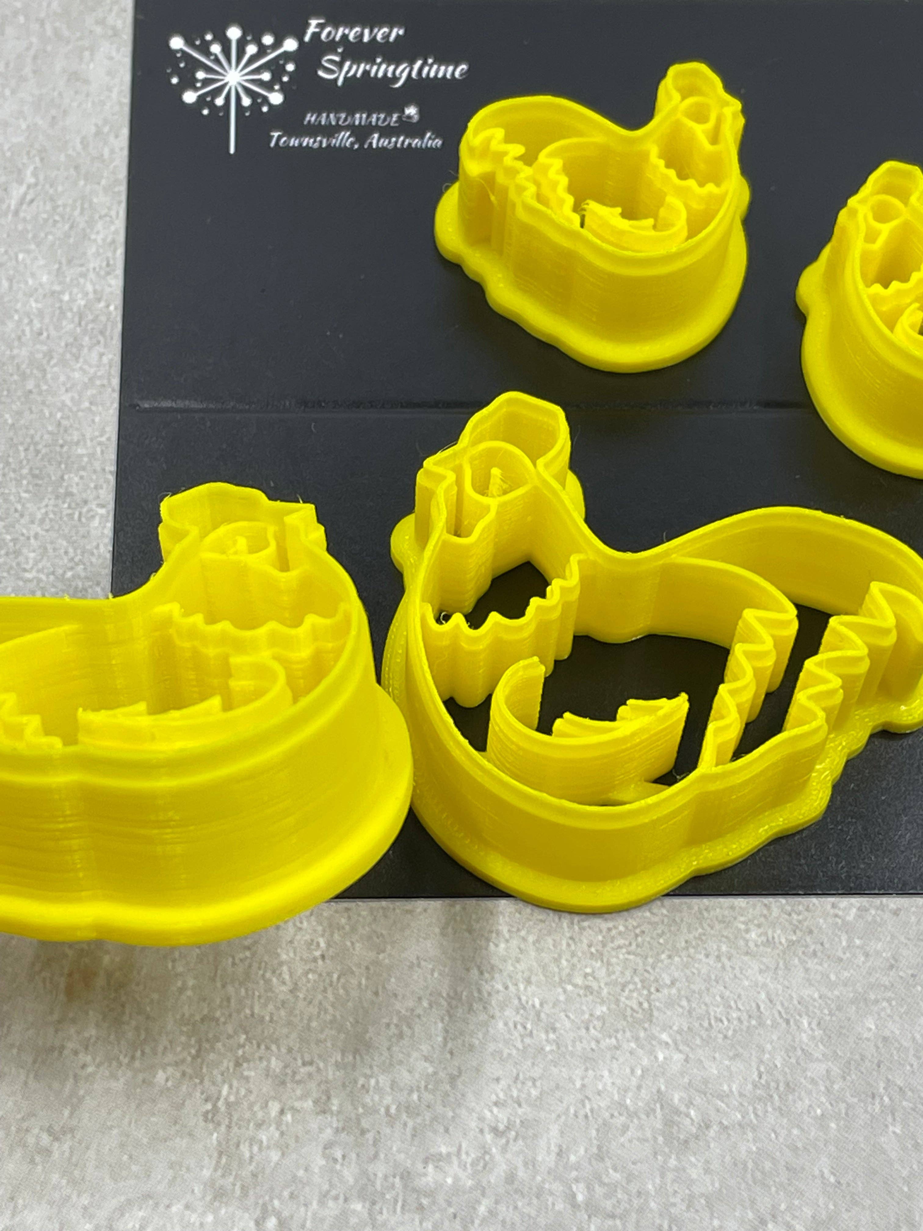 Forever Springtime – Großhandel Bastelzubehör – Ausstecher für Fondant in Tierform, Huhn und Küken, für Fimo, Ton, Plastilin3