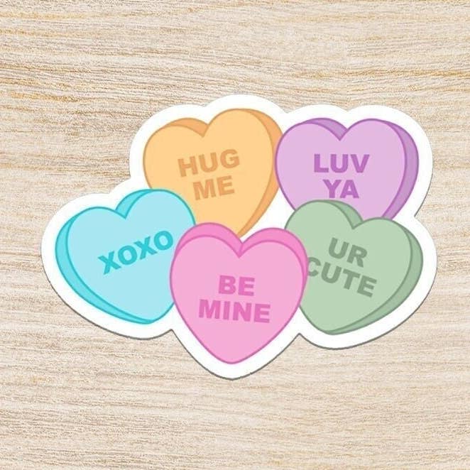 Pegatina Valentine Conversation Heart para venta al por mayor de DoubleTake Designs