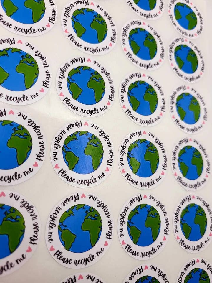 X35 Reduce Reuse Recycle Stickers, Rubbish And Recycling for wholesale by The Sticker Scene