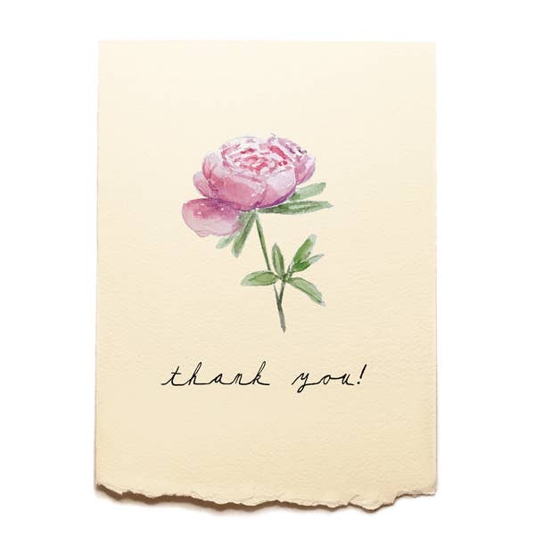 Thank You - Peony for wholesale by Piccola Arte