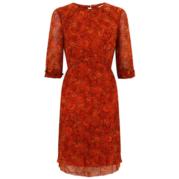 Abito Miriam, arancione per la vendita all'ingrosso da parte di Uzma Bozai