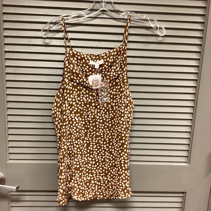 Brown Speckled Cami for wholesale by Wooden Elephant Boutique