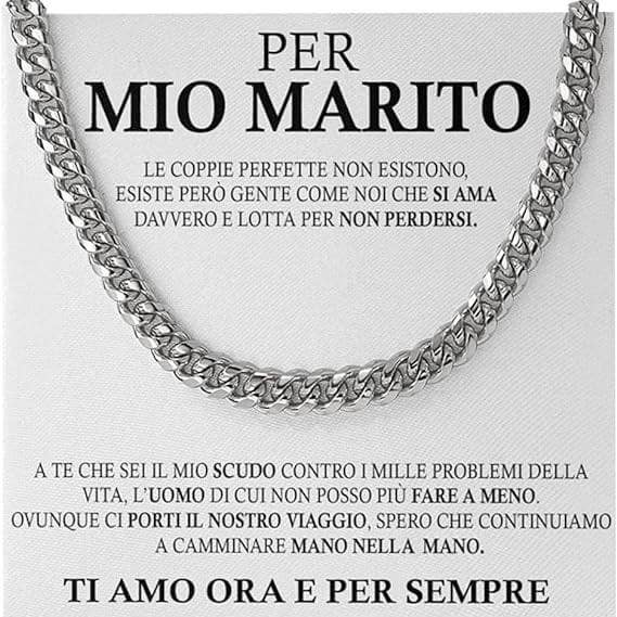 Collana da Uomo - Per mio Marito. per la vendita all'ingrosso da parte di DINAWeb Srls