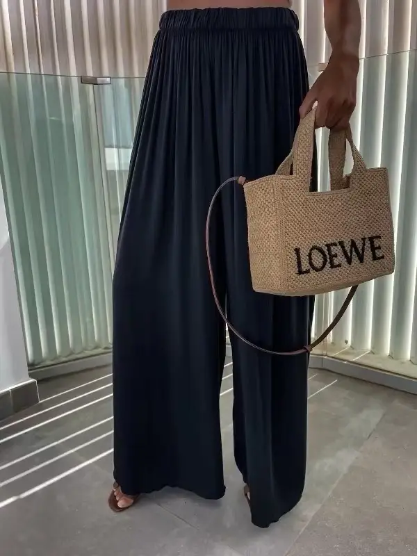 ESTEE BROWN - Wholesale Top & Pant Set (NOT Loungewear) - Women's - Fluid wide-leg pants - 100% Viscose - 22083