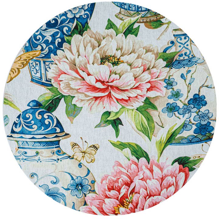 Bomullsunderlägg - Blå vas för wholesale av Maria Vittoria Atelier