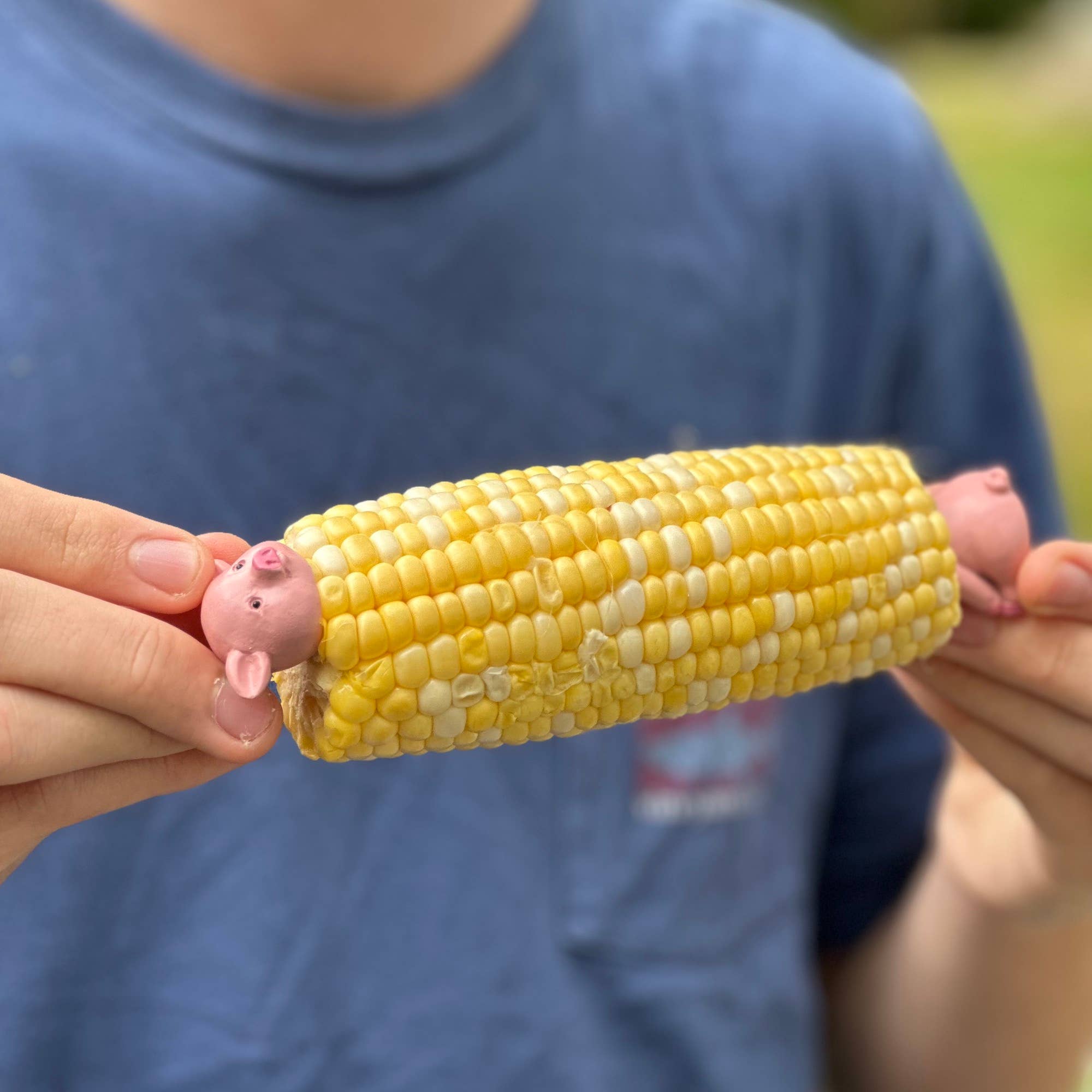 Fox Run Brands – Suporte/ferramentas de milho por atacado – Porta-Milho Outset Piglets, Conjunto de 8, 1” x 2,5" x 1"2