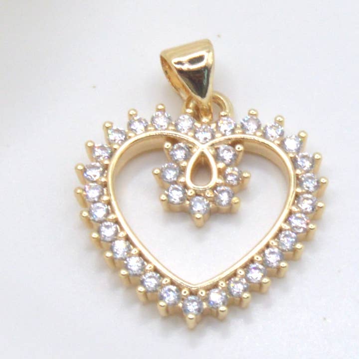 Coração CZ por atacado de Graceful Jewels co.