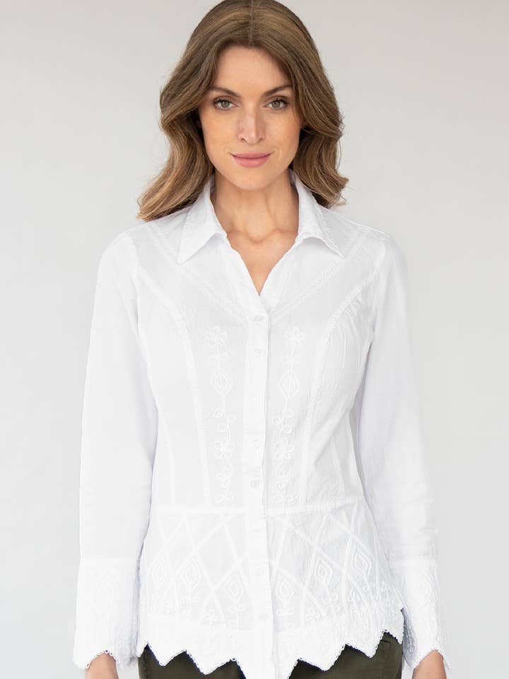 Holly Cotton Blouse for wholesale by Gretty Zueger