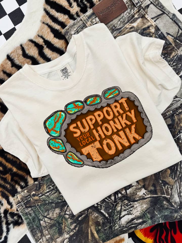 Local Honky Tonk HTV Transfer for wholesale by Spurs & Spades