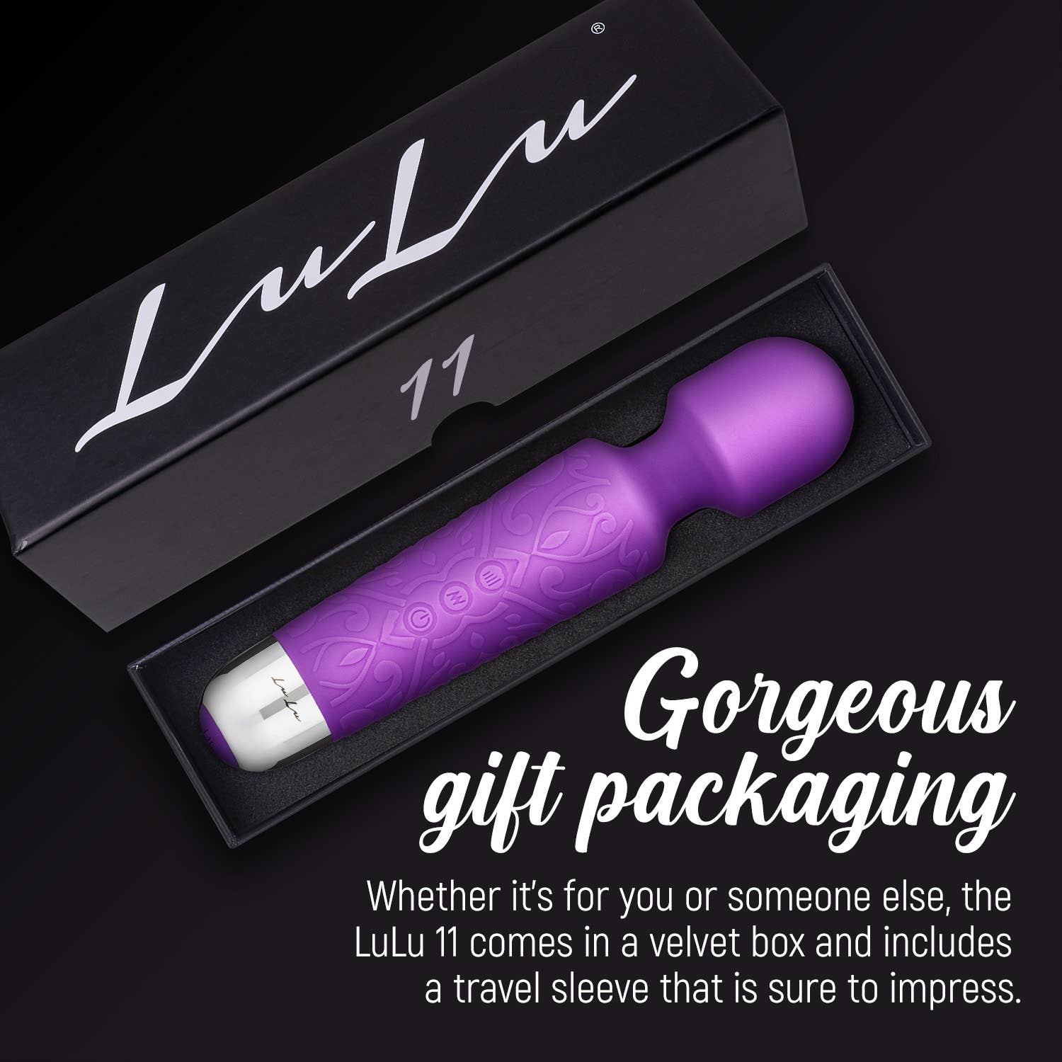 LuLu - Wholesale Body Massager - Lulu 11 Upgraded Personal Wand Massager with Memory - The Most Powerful Cordless Magic Wand6