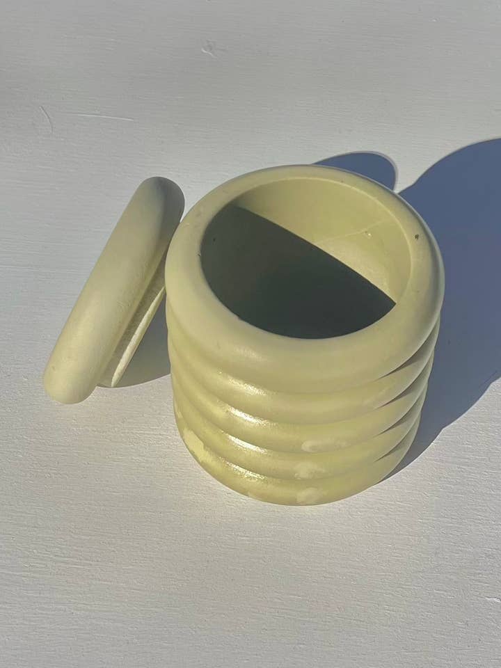 Concrete Candle Jar/Planter Bubble Vessel for wholesale by The Plant Committee