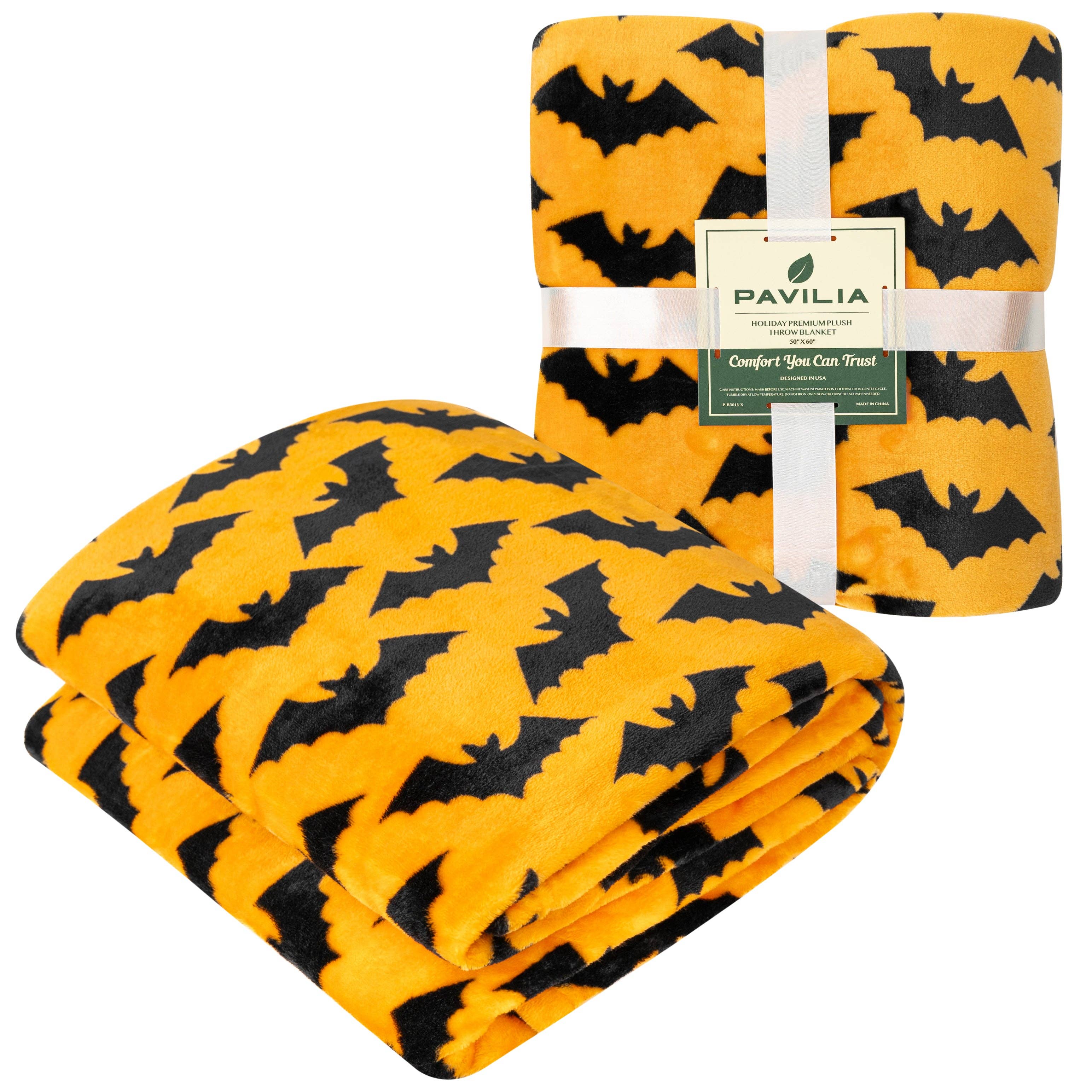 Pavilia - Wholesale Throw Blanket - Halloween Fleece Throw Blanket11