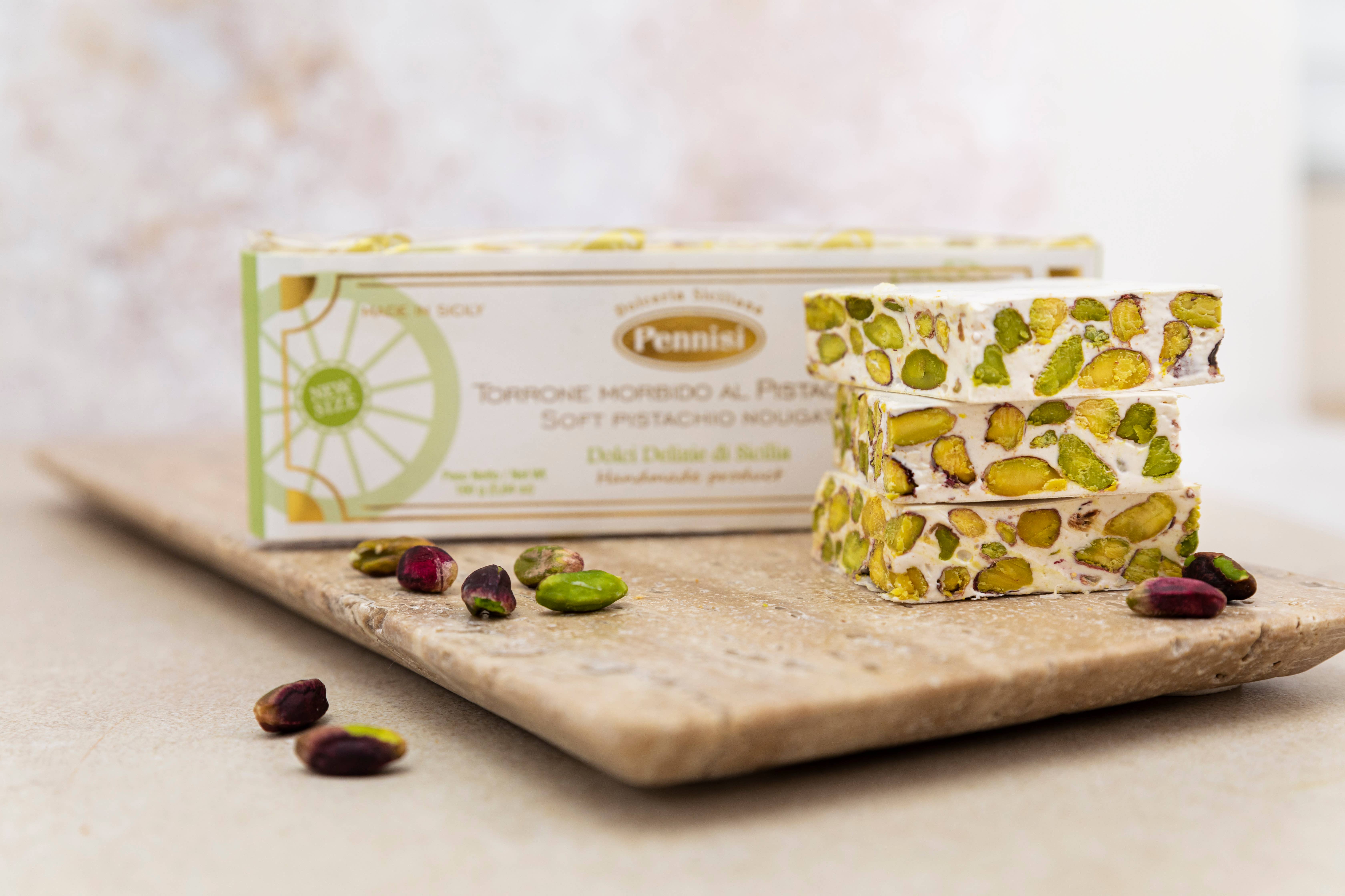 Pennisi - Cannoli di Sicilia - Wholesale Nougat - Soft Pistachio Nougat 160g3