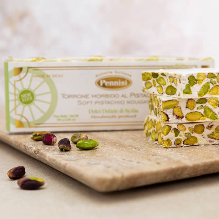Pennisi - Cannoli di Sicilia - Wholesale Nougat - Soft Pistachio Nougat 160g3