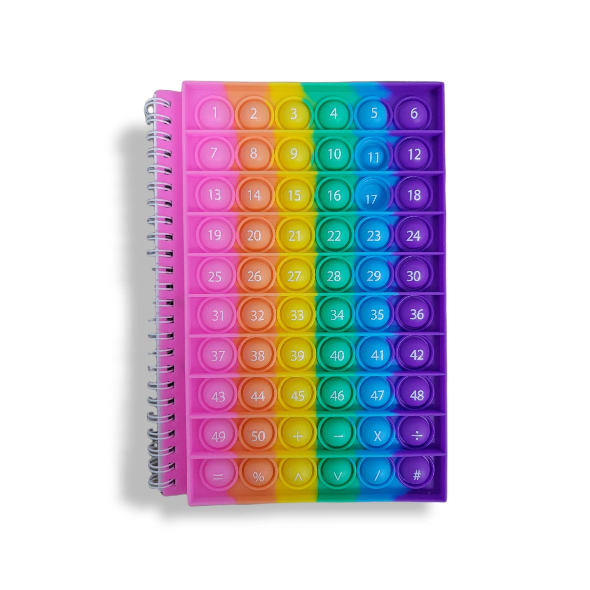 Blue yellow powder Notebook Pop It,Pop Bubble Notebook,Notebook Pop,Spiral Notebook,PopIt Notebook Set for Kids Girls 