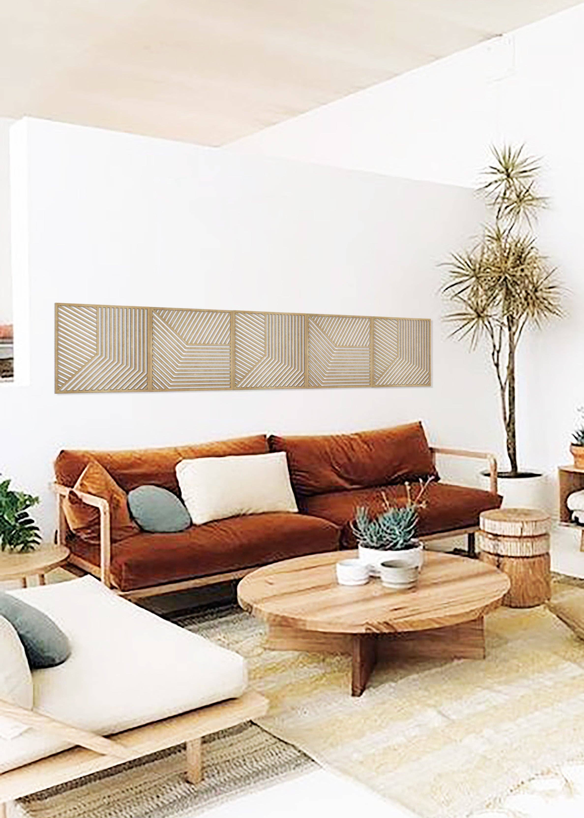 Studio Rima - Venta al por mayor Papel pintado 3D - Paneles de madera huecos - Arte mural geométrico - Panel decorativo1