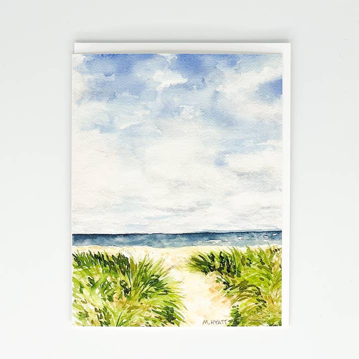 "Perfect Day" watercolor greeting card for wholesale by Melissa Hyatt