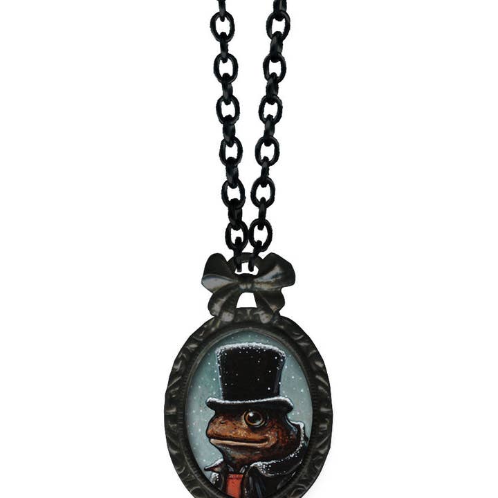 Classic Hardware - Vendita all'ingrosso Collana con ciondolo/pendaglio - Collana vittoriana con cornice ovale Charles DeMar