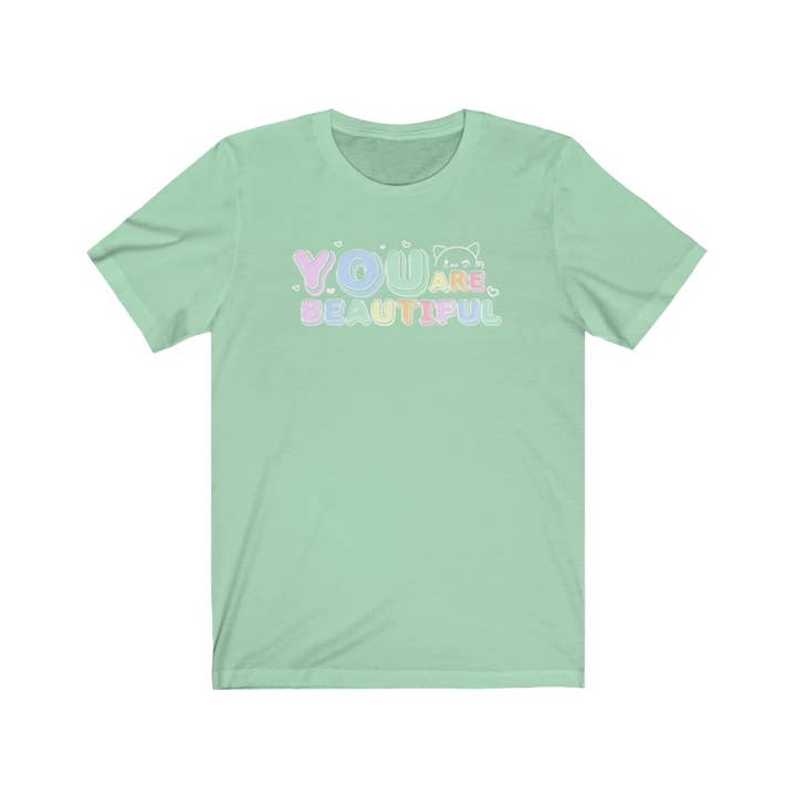You Are Beautiful Tshirt for wholesale by The Pastel Fix