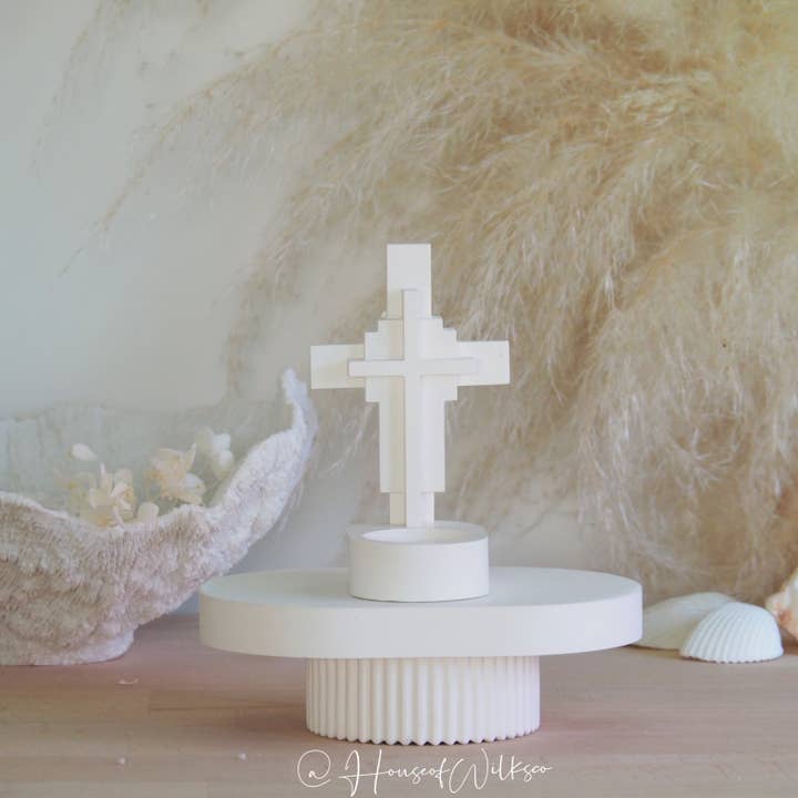 House Of Wilks - Wholesale Candle holder - Cross tea light holder, religious, prayer, holy5