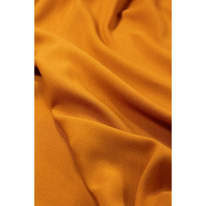Eglantine et Zoé - Wholesale Fabric - Yellow Curry Viscose Crepe Fabric